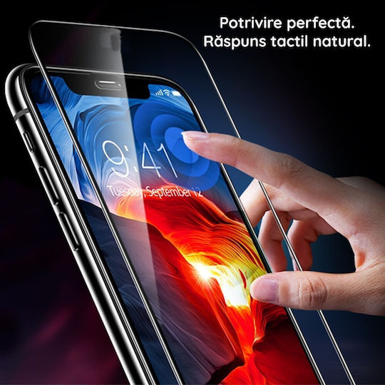 0.3mm Voll Leim Gehärtetes Glas Schwarz (Realme 11 Pro / 11 Pro+)