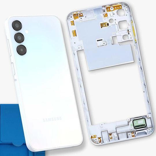 Clappio Средна Рамка За Смяна Samsung Galaxy A15 5g Светлосиня