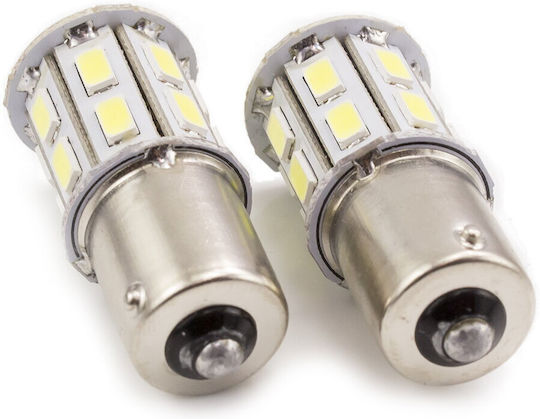 CarGuard Крушки За Автомобил P21W / BA15S Canbus LED Бели 12V 2 Броя