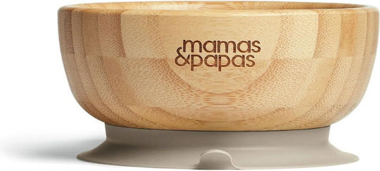 Mamas & Papas Feeding Set Made of Bamboo with Anti-Slip Base 5 Pieces for 6+ Months