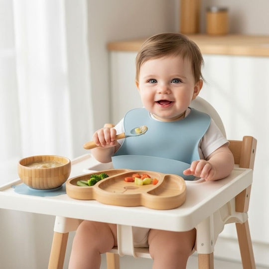 Queen Mother Feeding Set Blue Happy Puppy from Bamboo Blue 5pcs TRN8848