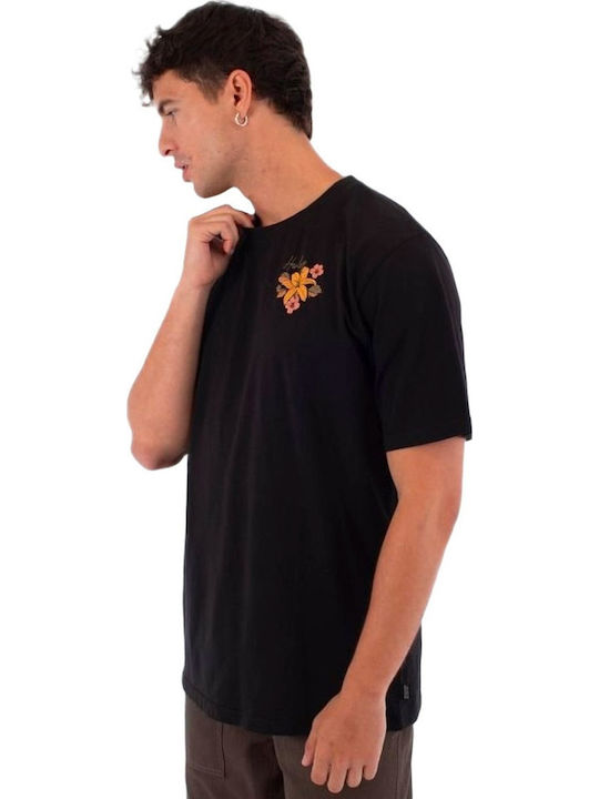 Herrenblusen Kurzarm T-Shirt Schwarz