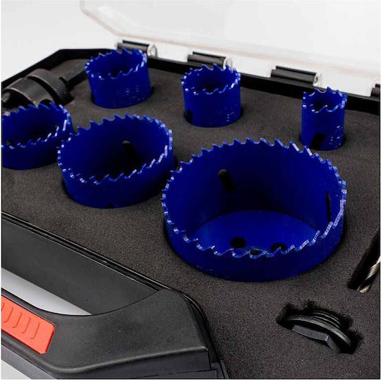 Bimetal Hole Saw Set Wood Plastic Metal Bormann Bht1410 8 Pieces