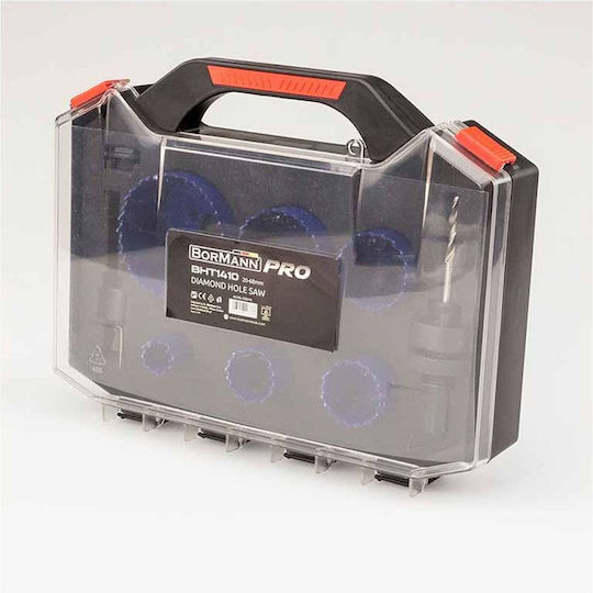 Bimetal Hole Saw Set Wood Plastic Metal Bormann Bht1410 8 Pieces