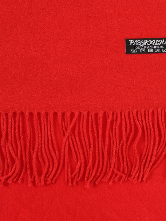 Men's Wool Scarf Red