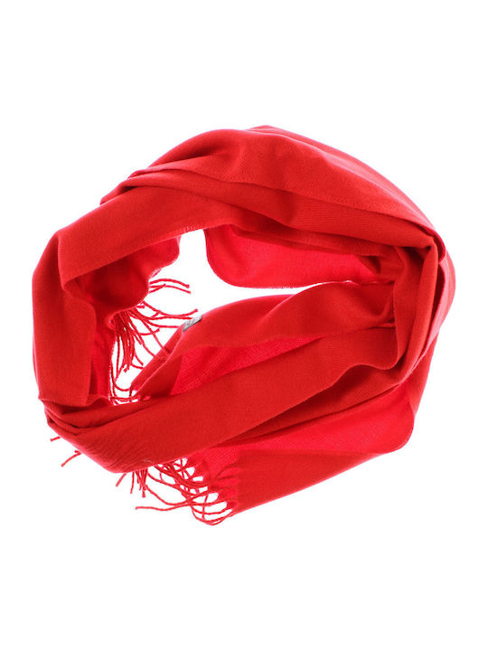 Men's Wool Scarf Red