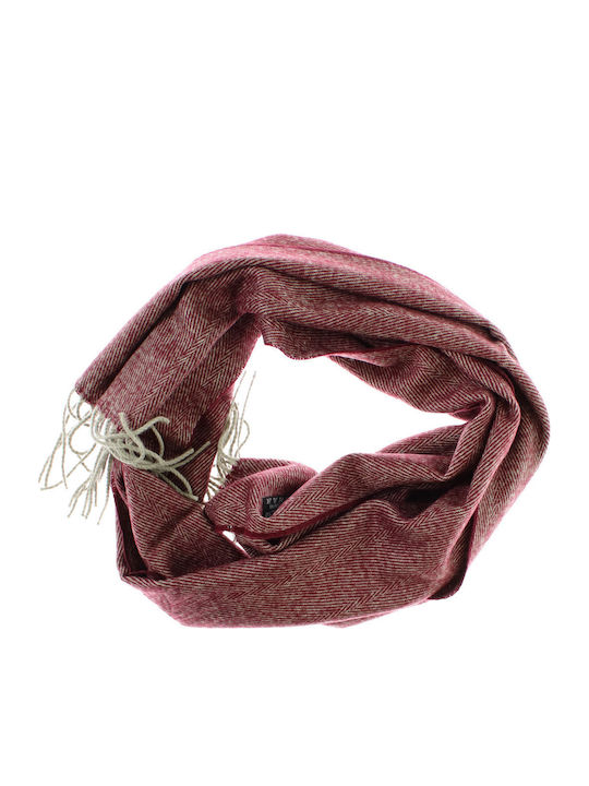 Fular Pentru Bărbați Din Lână Burgundy