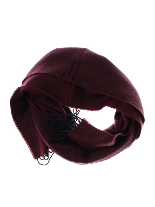 Men's Wool Scarf Burgundy