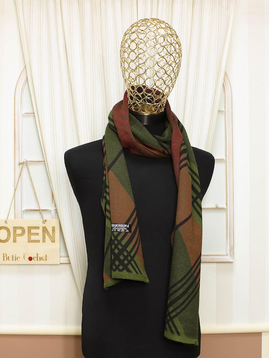 Men's Cashmere Scarf Green