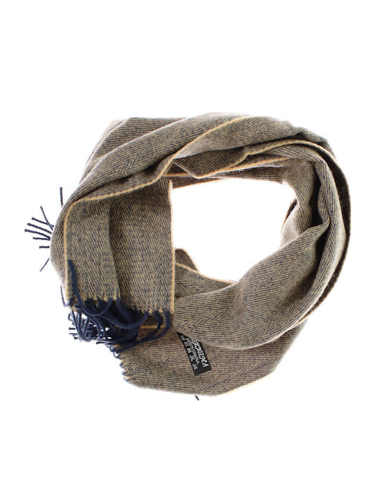 Herrenschal Wolle Beige
