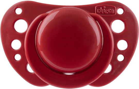 Chicco Physio Air Залъгалка Силикон с Калъф Бежово-Бордо за 6-16 месеца
