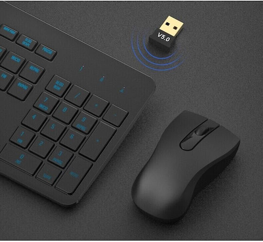 Adaptor Bluetooth Flippy 5.0 Wireless Pc Laptop Interfață Usb 20 Mbps Negru