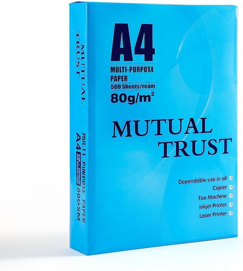 Hârtie Copier A4 Mutual Trust Flippy 80 G/m² 5 Topuri X 500 Foi Top 2500 Foi 210 X 297 Mm Hârtie Multifuncțională Imprimantă