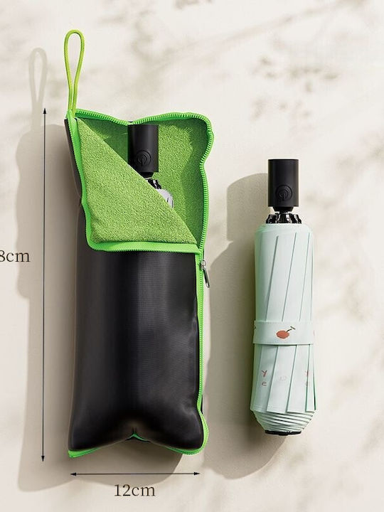 Umbrelă De Ploaie Compactă Verde