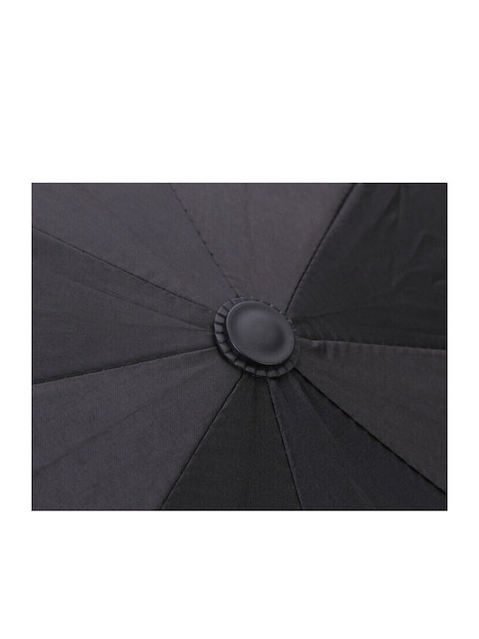Automatischer Kompakter Regenschirm Schwarz