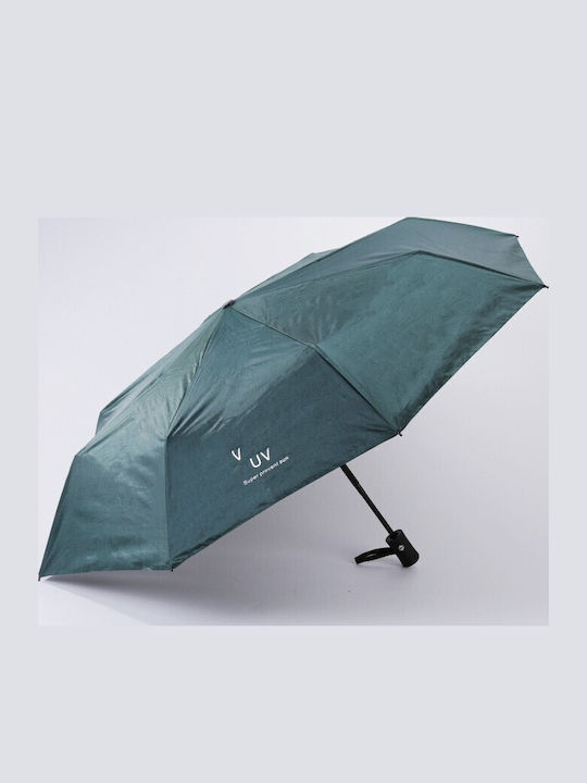 Umbrelă De Pluie Compactă Automată Verde