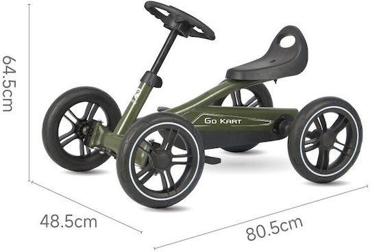 Go-Kart Einsitzer mit Pedal Inspiriert Schwarz für 5+ Jahre