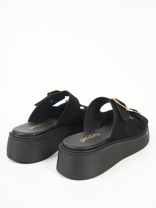 Γυναικεία Σανδάλια Flatforms Μαύρα