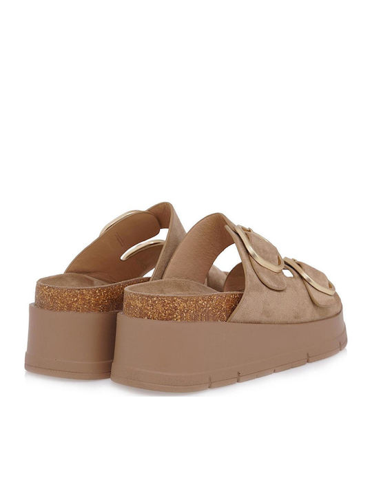 Women's Flat Sandals Beige