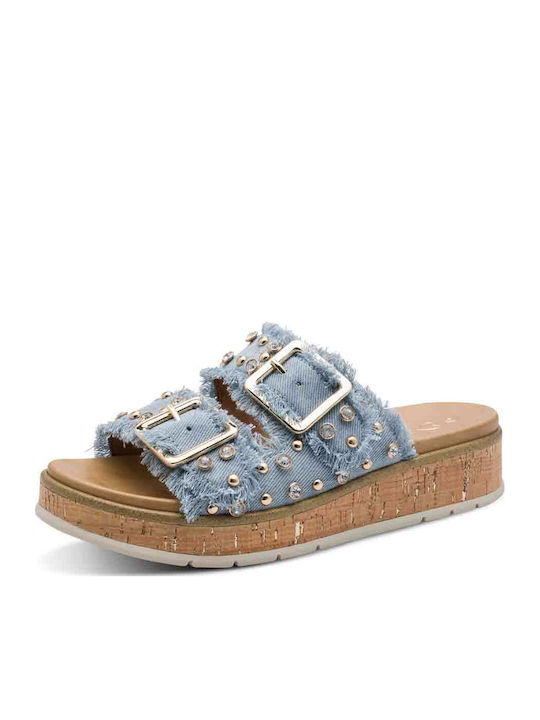 Women's Flat Sandals Light Blue