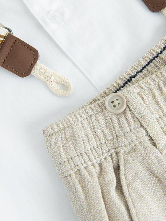 Kids Clothing Set with Pants Summer 2 Pieces Beige