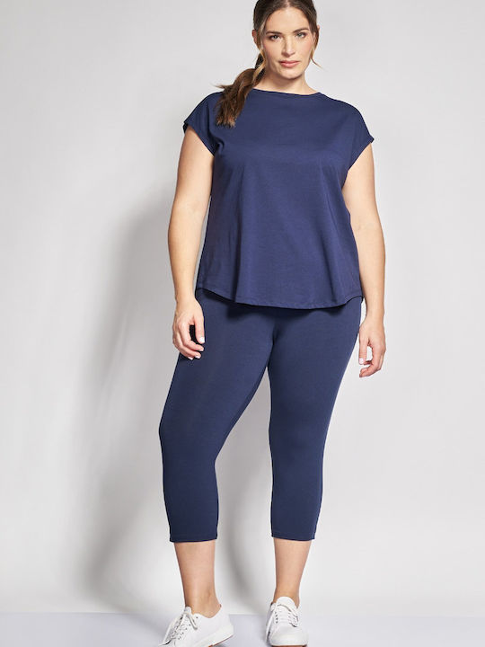 Bluza Damă Mâneci Scurte Albastră