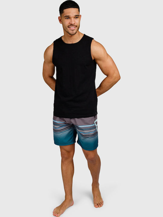 Herrenblusen Ärmellose Schwarz Casual