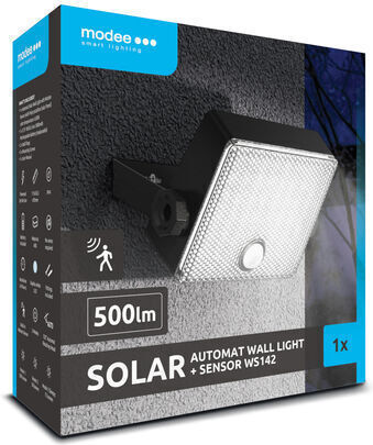 Modee Lighting Στεγανός Ηλιακός Προβολέας LED με Αισθητήρα Κίνησης και Φωτοκύτταρο IP44