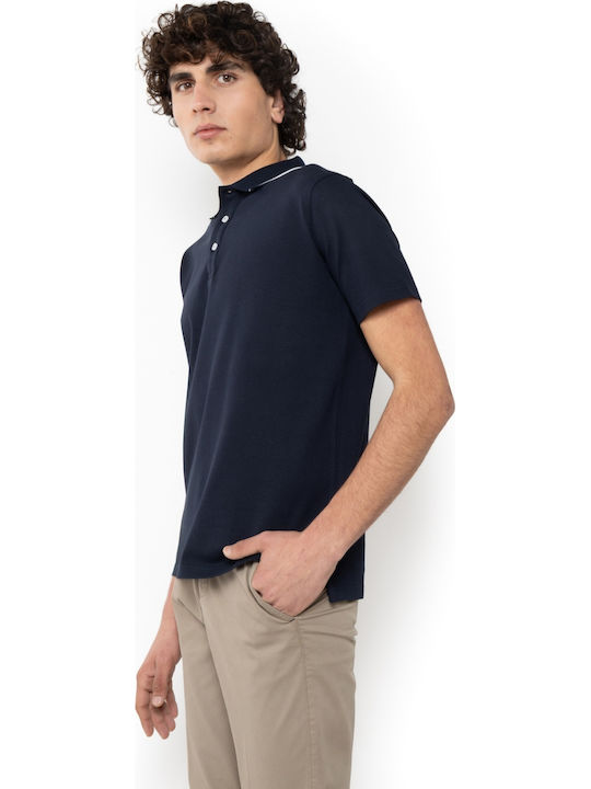 Polo Short Sleeve Blouse Dark Blue