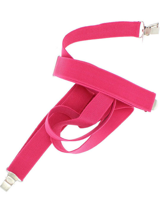 Breteli Slim Unisex ButicCochet Material Sintetic Catarame Metalice 25 Mm Fuchsia Br440