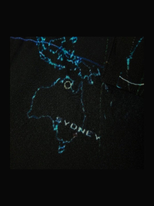 Ground Control Κοντομάνικο Πουκάμισο σε Φαρδιά Γραμμή Black