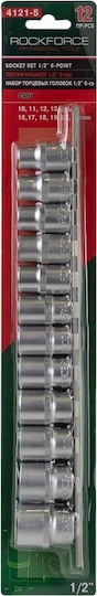 Rockforce Prize Hexagonale Cu Gazdă Cadru 1/2" Set 12 Bucăți