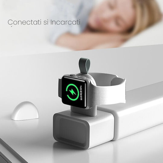 Wireless Charger Smart Watch Flippy Compatible Apple Iwatch 1-9 Magnetic Usb-a Port Interface Cable-free Directly To Dock Computer Black