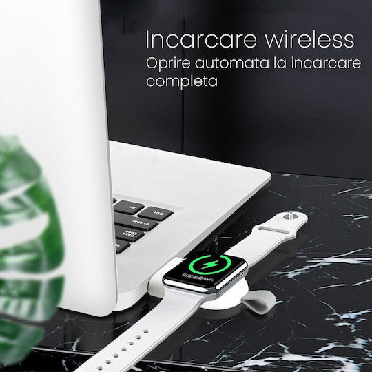 Wireless Charger Smart Watch Flippy Compatible Apple Iwatch 1-9 Magnetic Usb-a Port Interface Cable-free Directly To Dock Computer Black