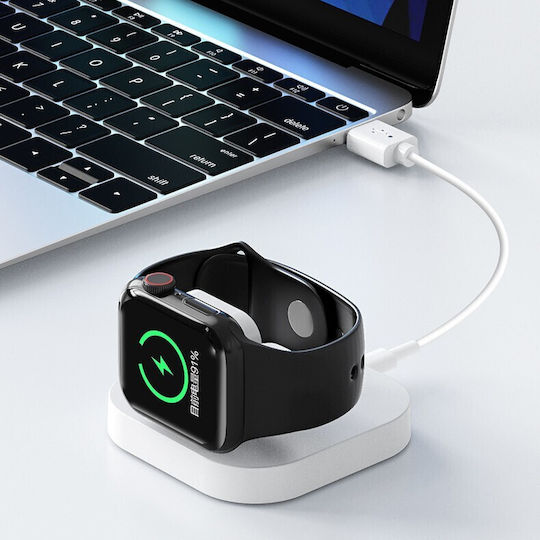 Încărcător Wireless Smart Iwatch Flippy Compatibil Apple Iwatch 1/9 Încărcător Magnetic Interfață Type-c 3w 7.5 X 7.5 X 1.2 Cm Pliabil Alb