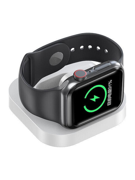 Încărcător Wireless Smart Iwatch Flippy Compatibil Apple Iwatch 1/9 Încărcător Magnetic Interfață Type-c 3w 7.5 X 7.5 X 1.2 Cm Pliabil Alb