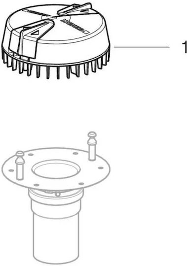 Geberit 359.034.00.1 Verschiedene Spülkastenteile Deckenbelüftung Abfluss