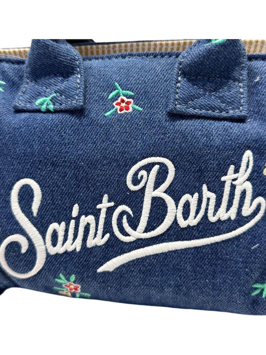 Fabric Women's Handbag Blue