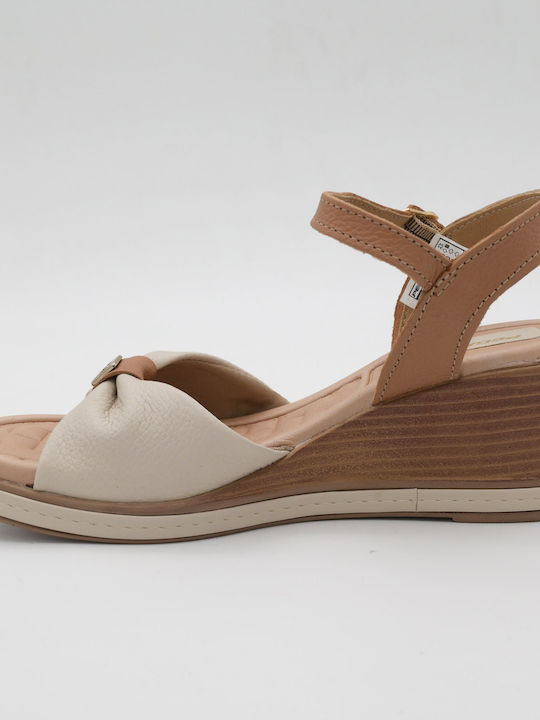 Anatomisch Damenplattformen Beige