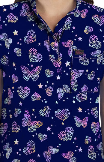 KOI USA Female Medical Blouse Multicolour