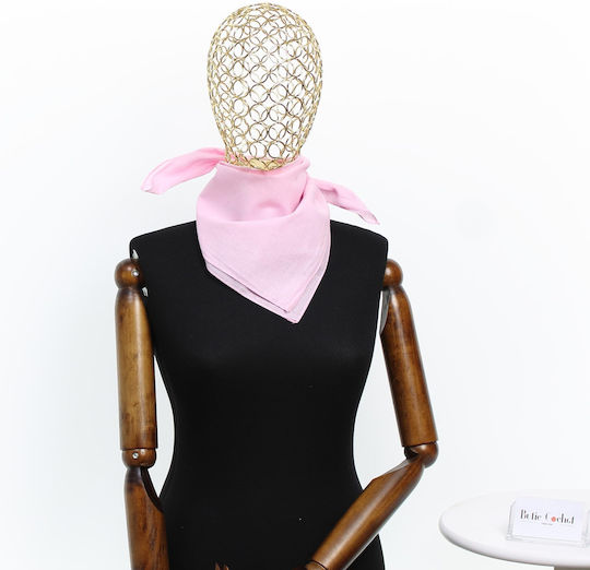 Cotton Bandana Size 55 X 55 Cm Buticcochet Solid Color Light Pink Es2239