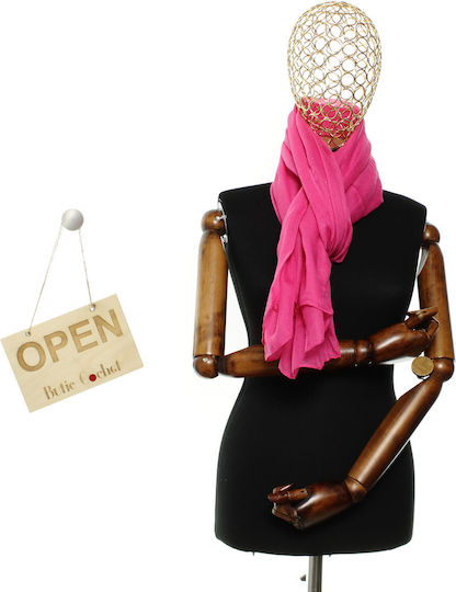Eșarfă Damă 30% Viscoză 70% Poliester ButicCochet 68x180 Cm Fucsia Es3357