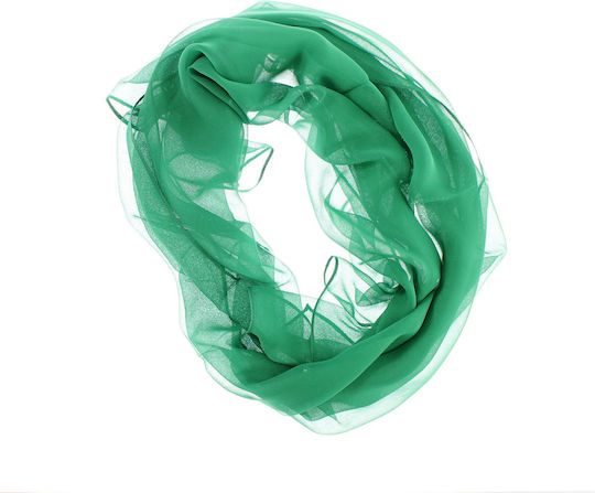 Women's Scarf Solid Buticcochet 80% Polyester 20% Viscose Green Es3362