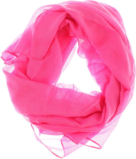 Eșarfă Damă 30% Viscoză 70% Poliester ButicCochet 68x180 Cm Fucsia Es3357