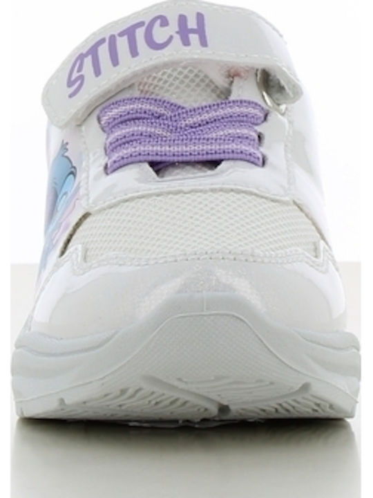Παιδικά Sneakers με Σκρατς & Φωτάκια Λευκά