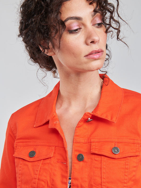 Women's Jean Jacket Red