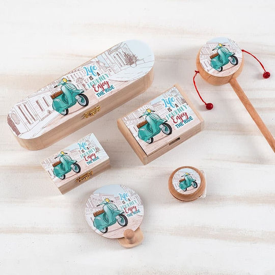 Christening Favor Wooden Tambourine Vespa Bz975 Christening Favor Sugared Almonds