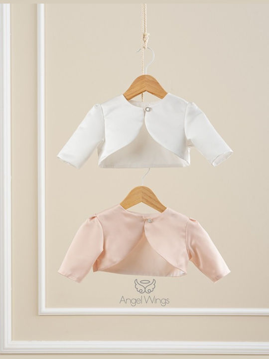 Angel Wings Rosa Taufjacke