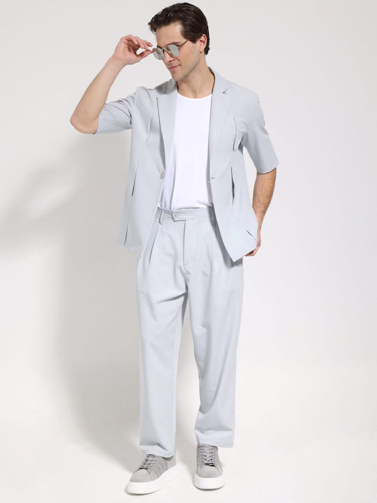 Pantaloni Albastru Deschis