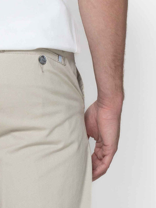 Herrenhosen Chinos Elastisch Beige